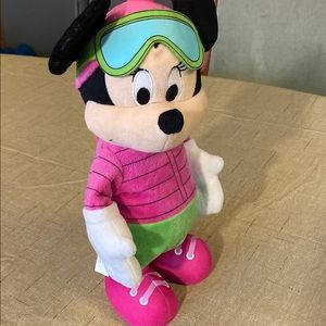 Just Play Mickey/Minnie Mouse Skier Aviator Christmas Musical Dancing -VIDEO